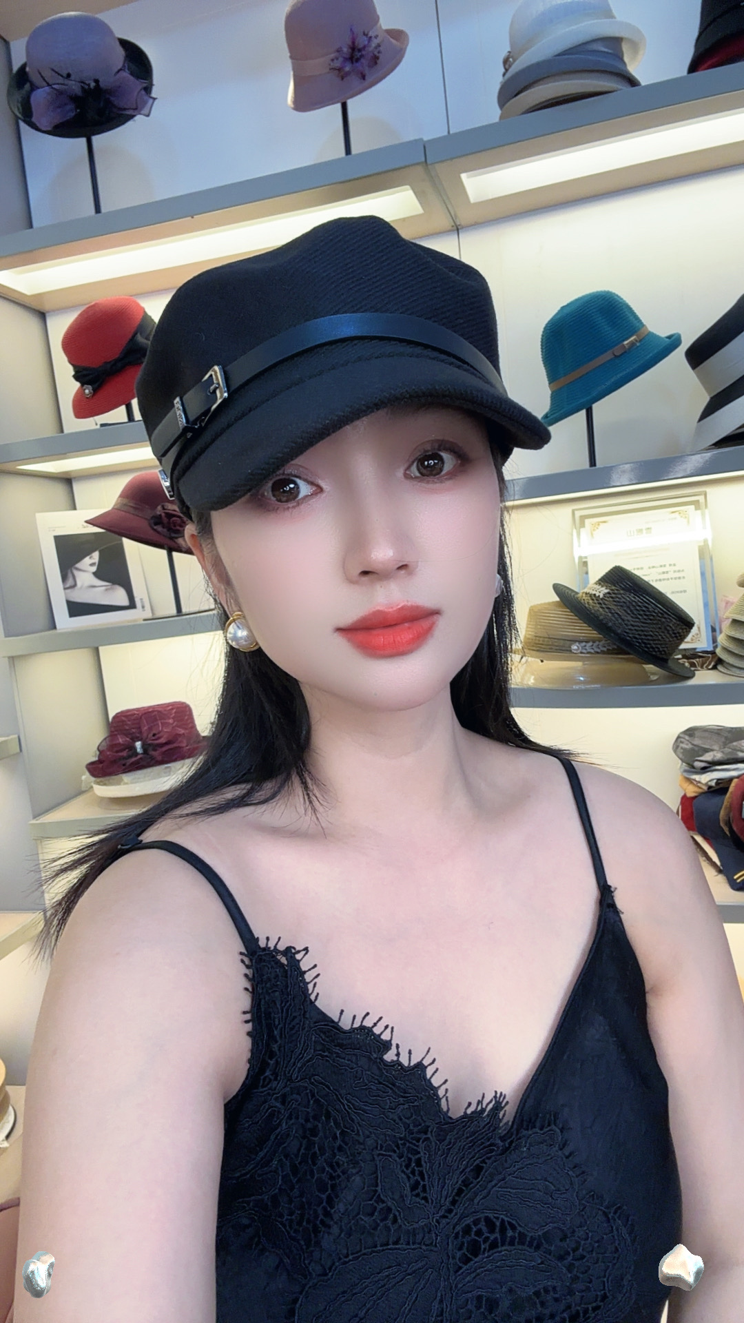 英伦复古时尚贝雷帽子女秋冬新款毛呢保暖鸭舌八角帽显脸小报童帽