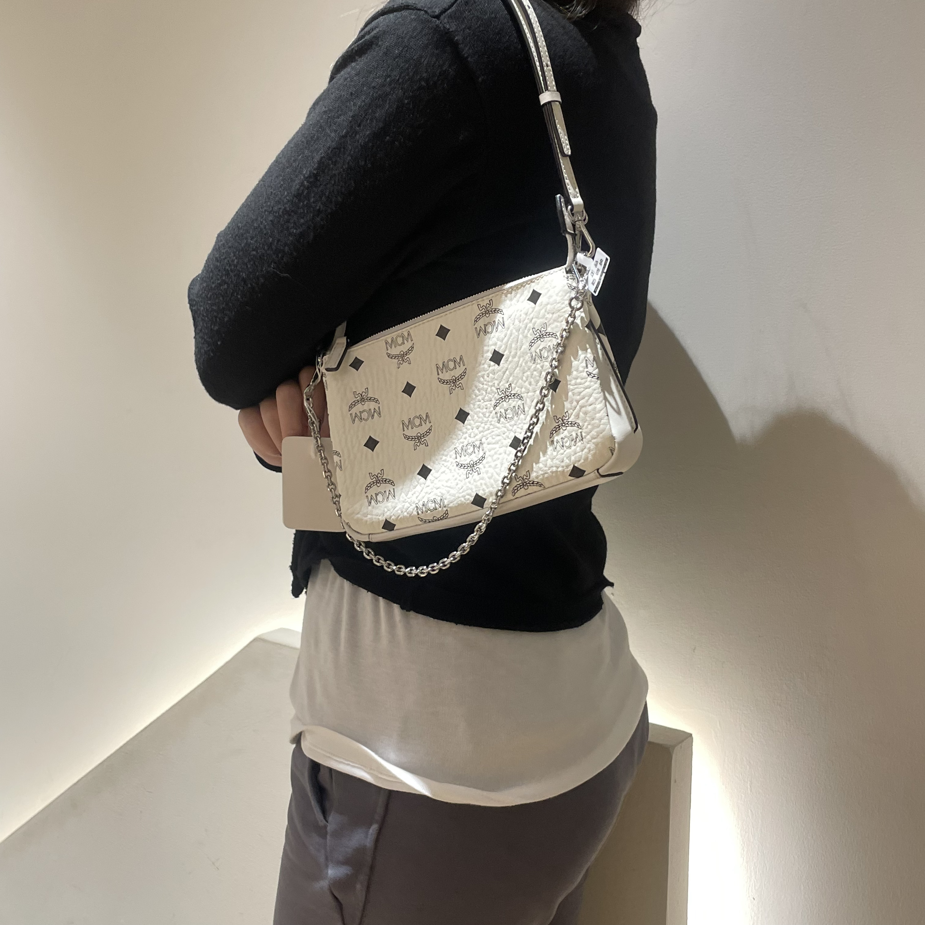 95新 MCM 御古屋/25355/麻将斜挎包
