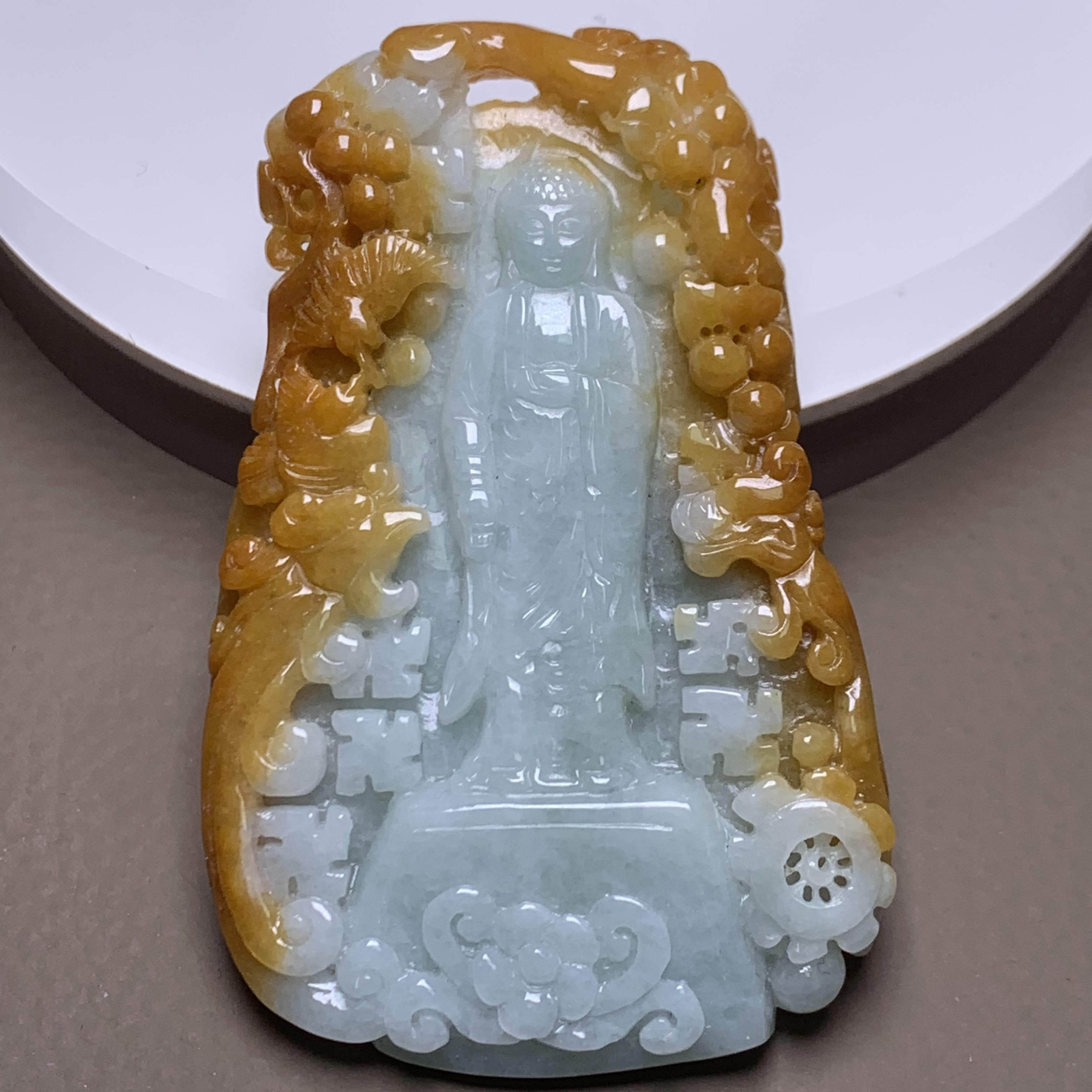 A895珠宝玉石A货翡翠吊坠
