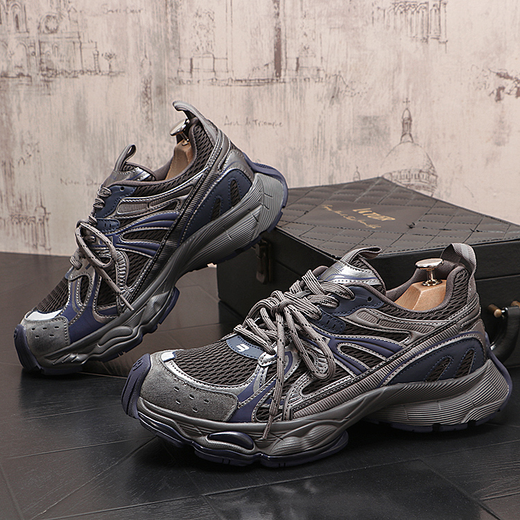 巴家个性百搭潮流ins时尚潮男休闲鞋网面老爹鞋潮鞋