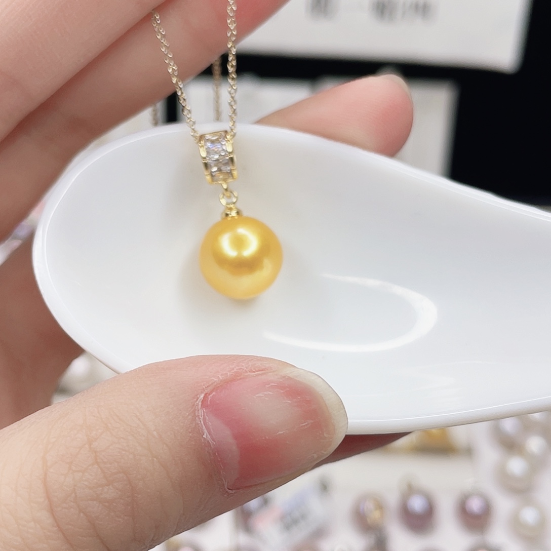 合金淡水珍珠吊坠(赠链)