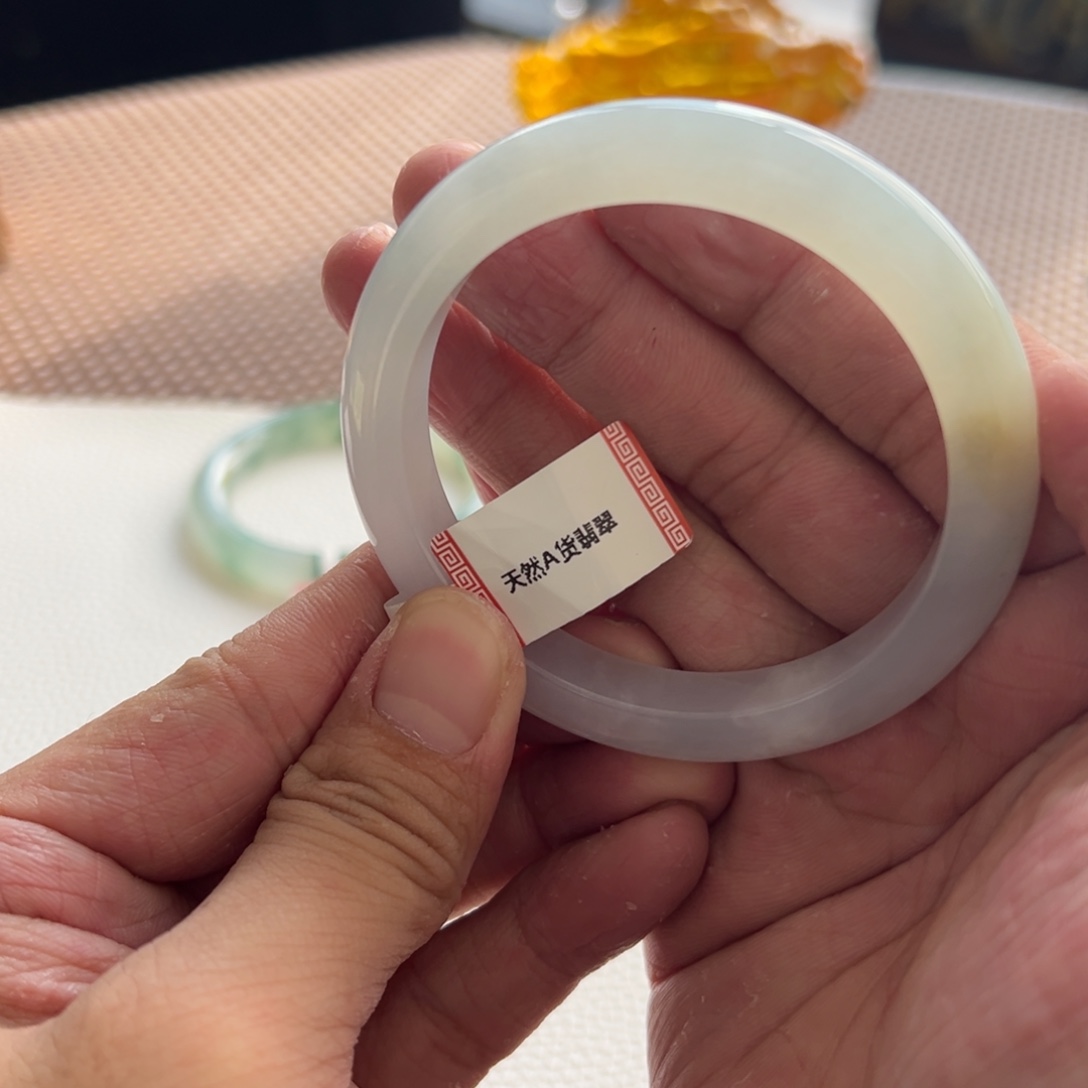 翡翠未镶嵌手镯3号强推54