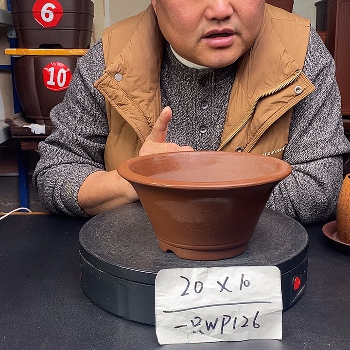 紫砂花盆货号一只WP126