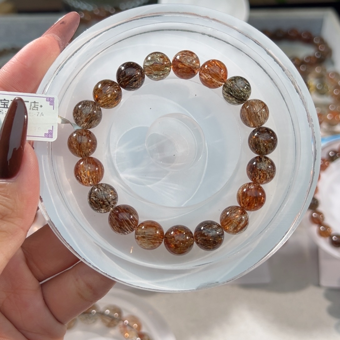 有***事紫晶手链未镶嵌黑金超七10