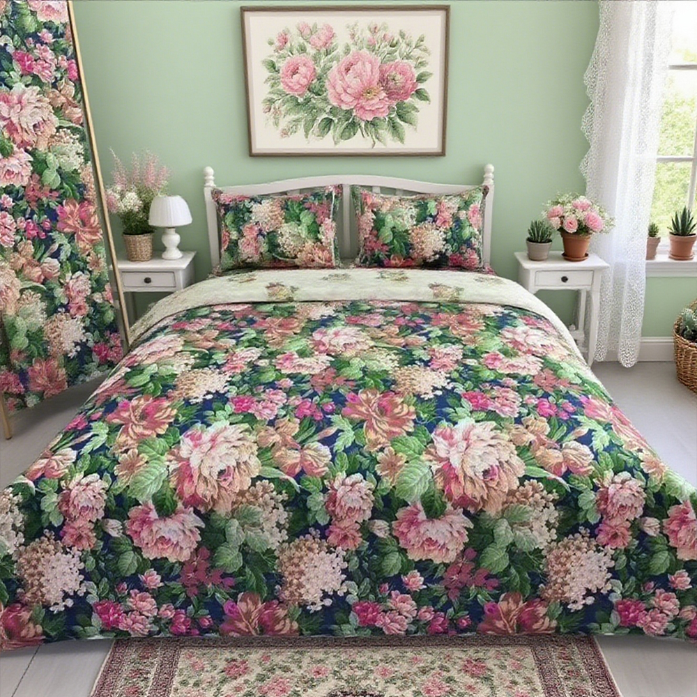 【25年冬季温暖】居家温馨卧室200*230盛世牡丹床单（不带包）-Hsh