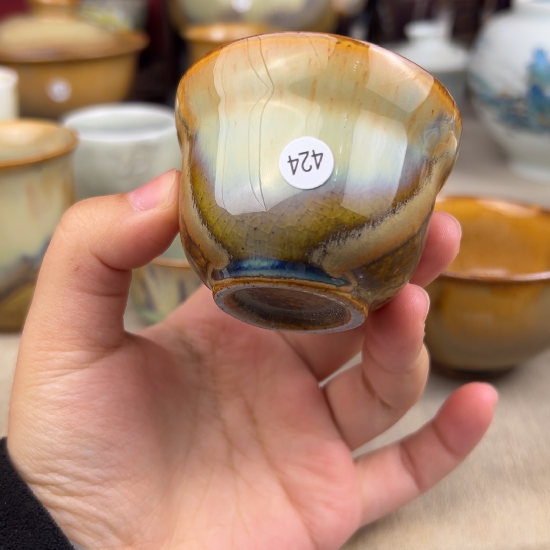 杯纯手工茶烧主人杯