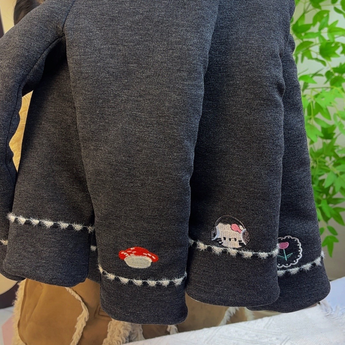 多可刺绣温变一条过冬打底裤