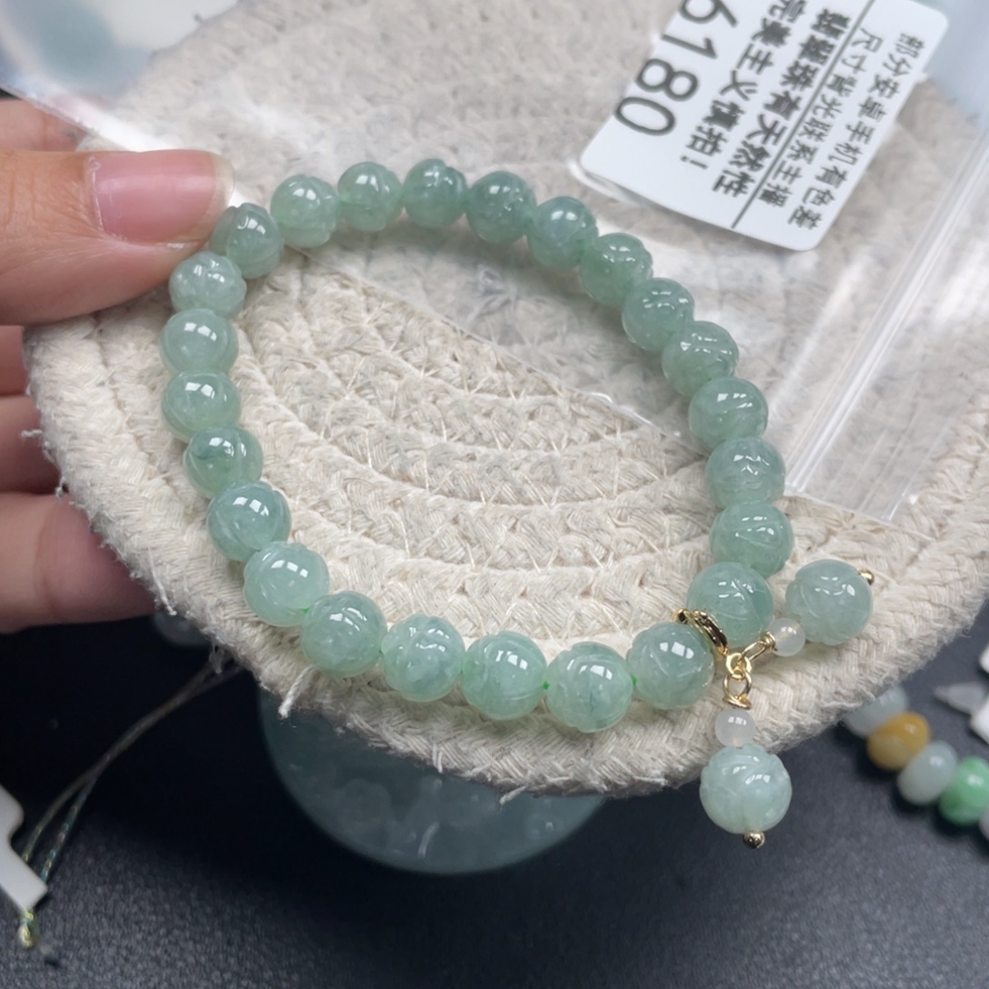 翡翠未镶嵌手链天然A货缅甸翡翠8