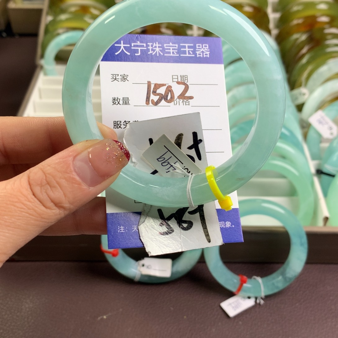 蛇纹石玉手镯未镶嵌1502