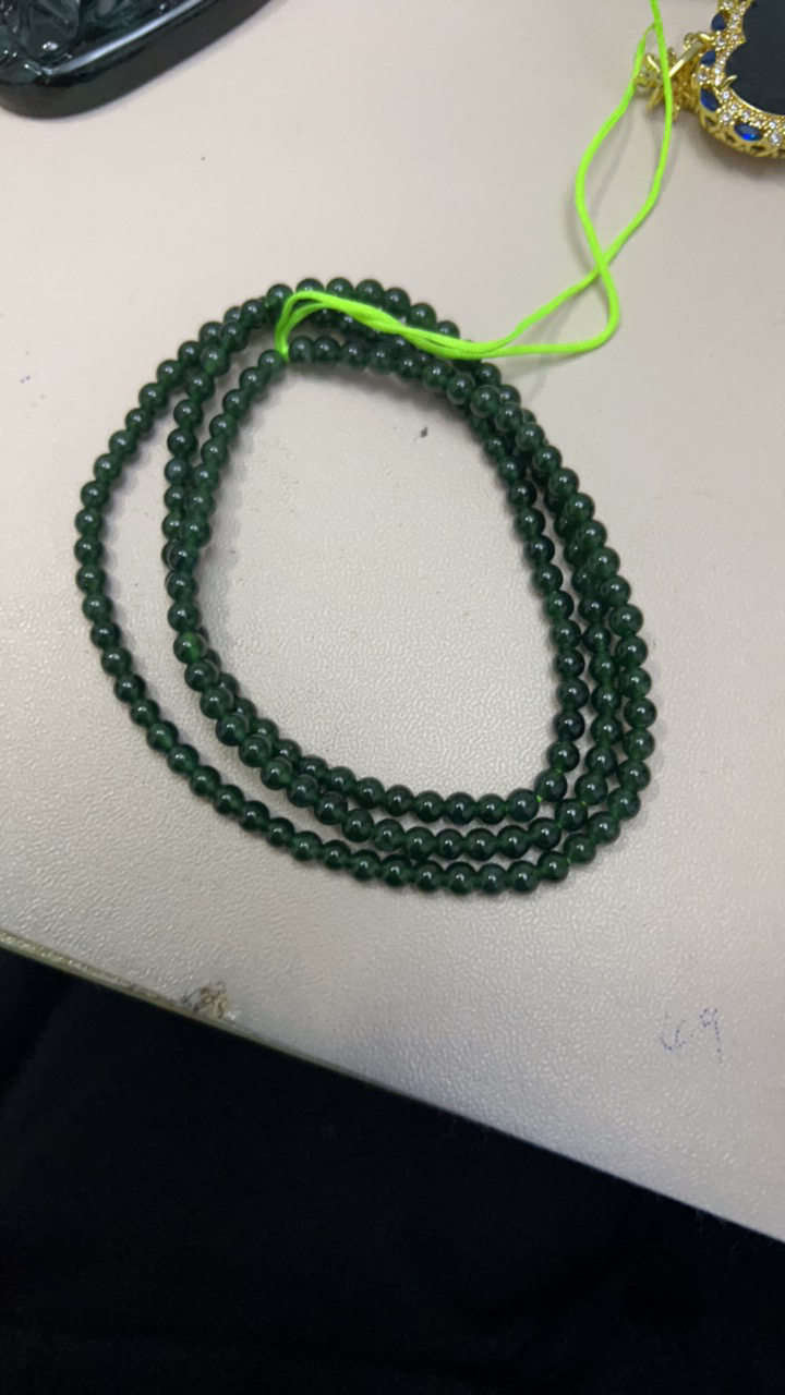 天然翡翠a货小米珠