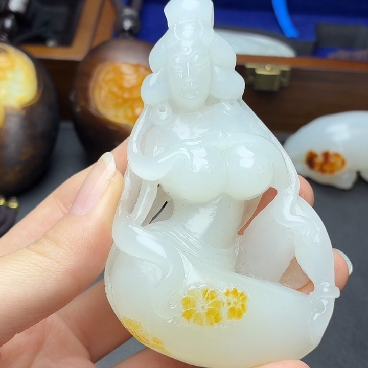 和田玉玉石挂件N1229拍一发一