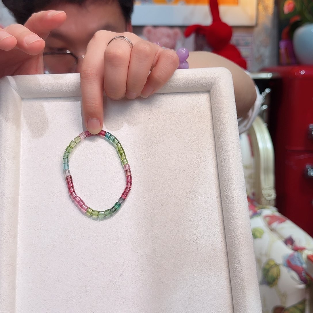 碧玺手串未镶嵌手串