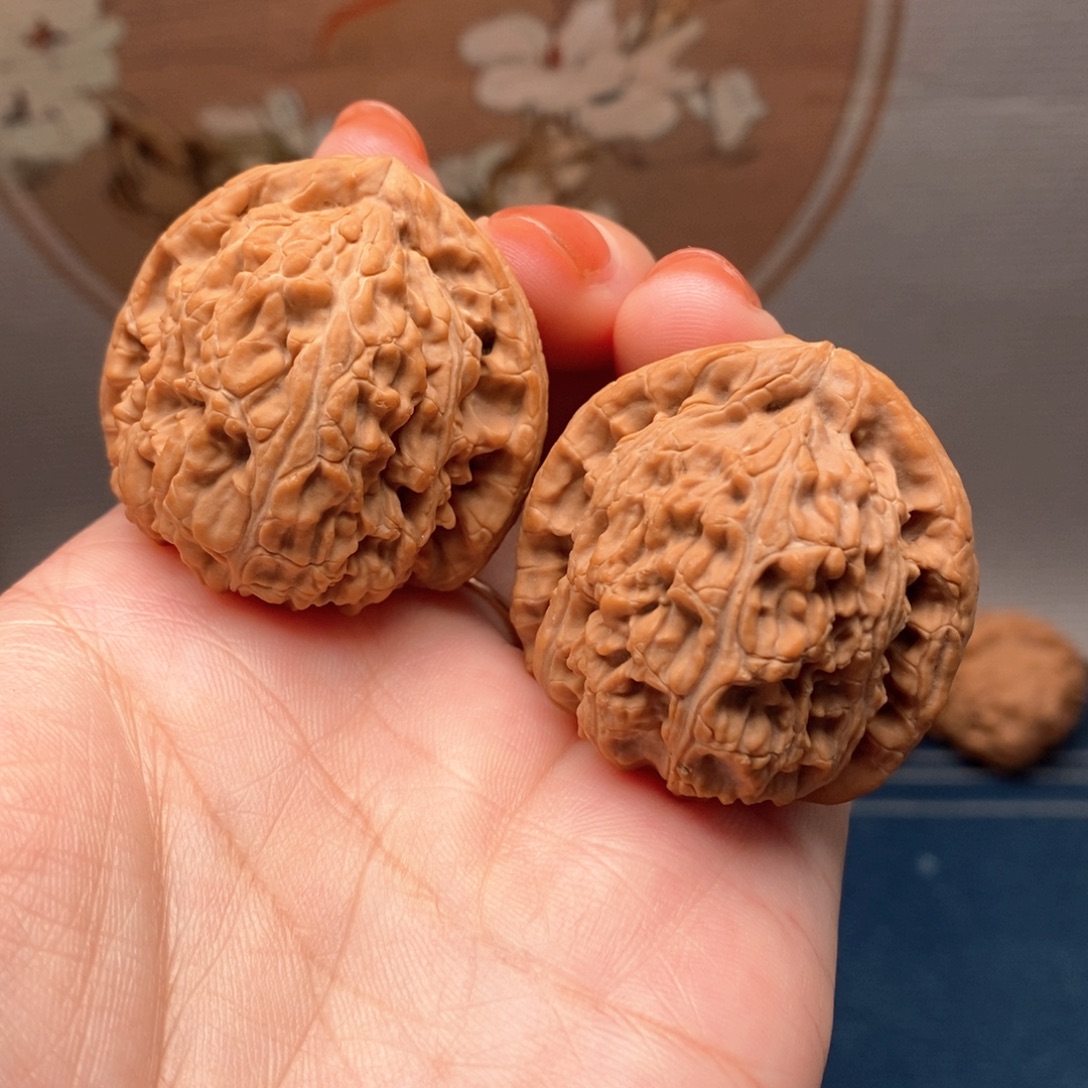 把件文玩核桃8三角白37