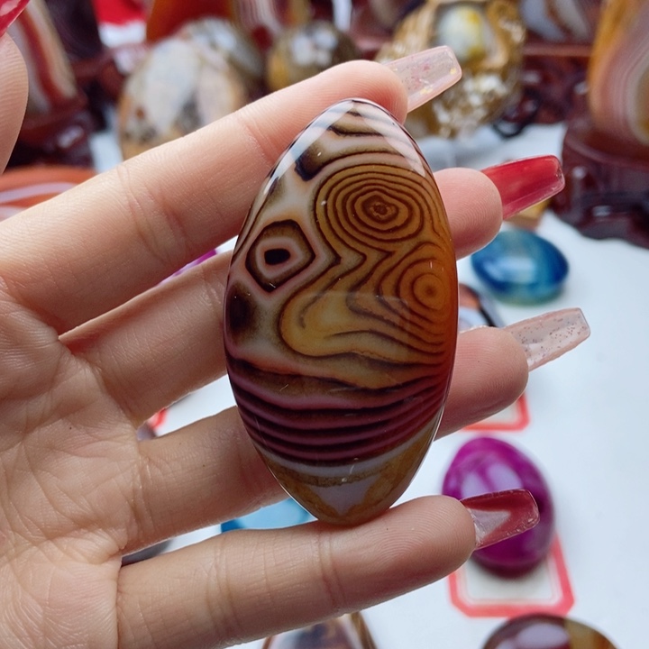 玛瑙/玉髓珠宝奇石未镶嵌亮*