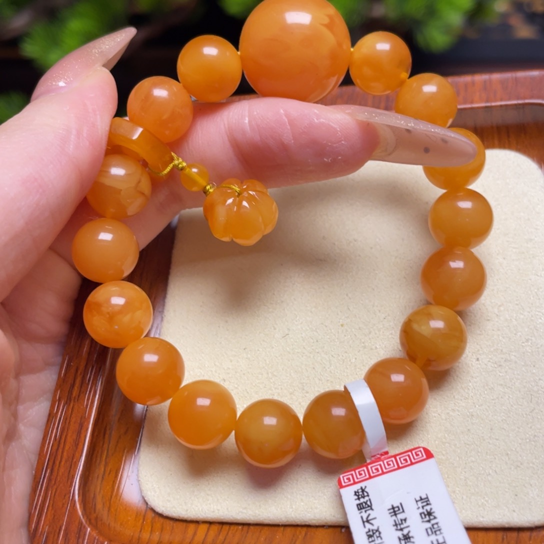 蜜蜡手链未镶嵌手串