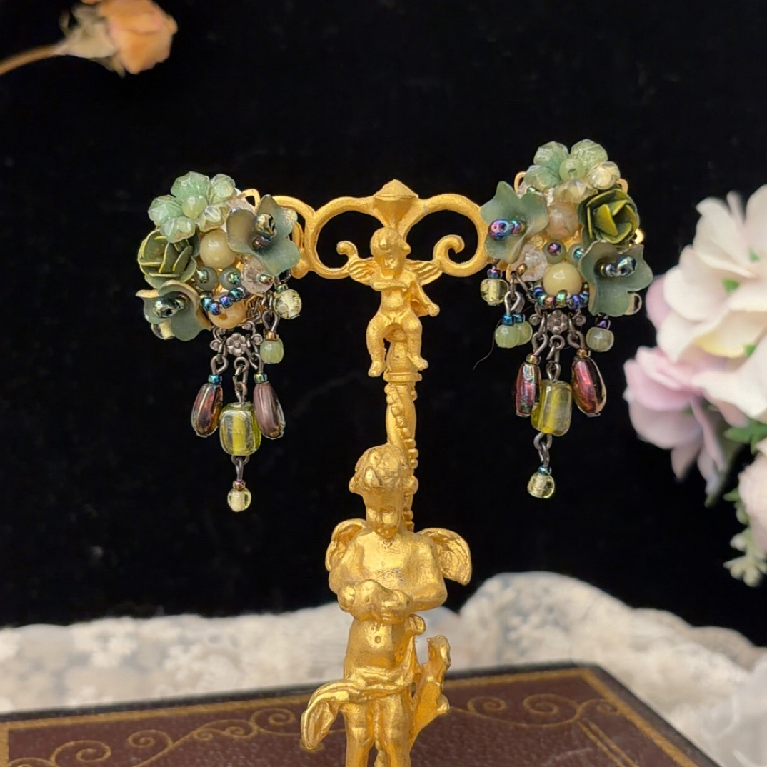 铜合金耳饰 铜合金 Colleen Toland缘野仙踪繁花复古時尚耳饰