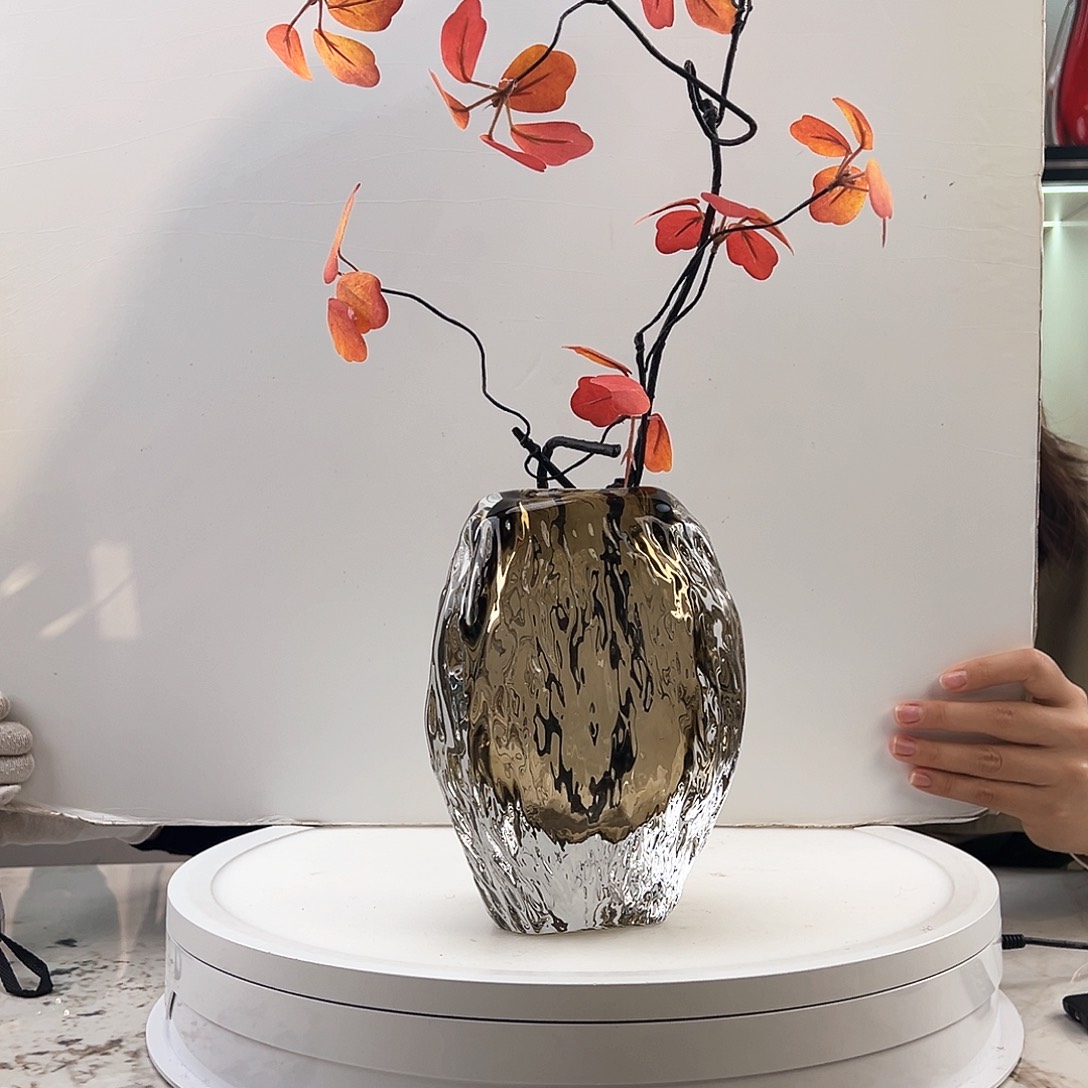 茶盏琉璃水晶花瓶
