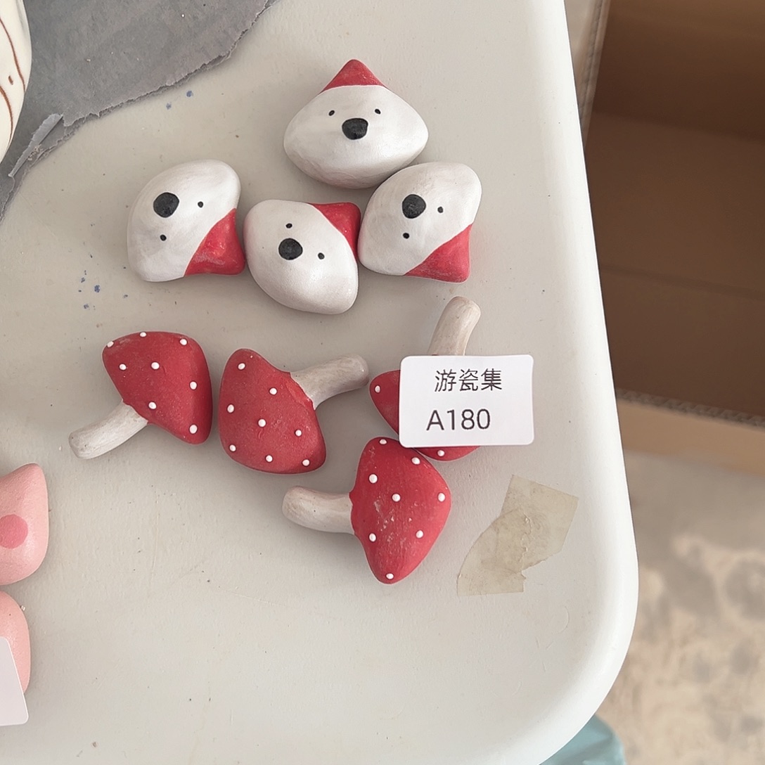 摆件陶手绘冰箱贴180