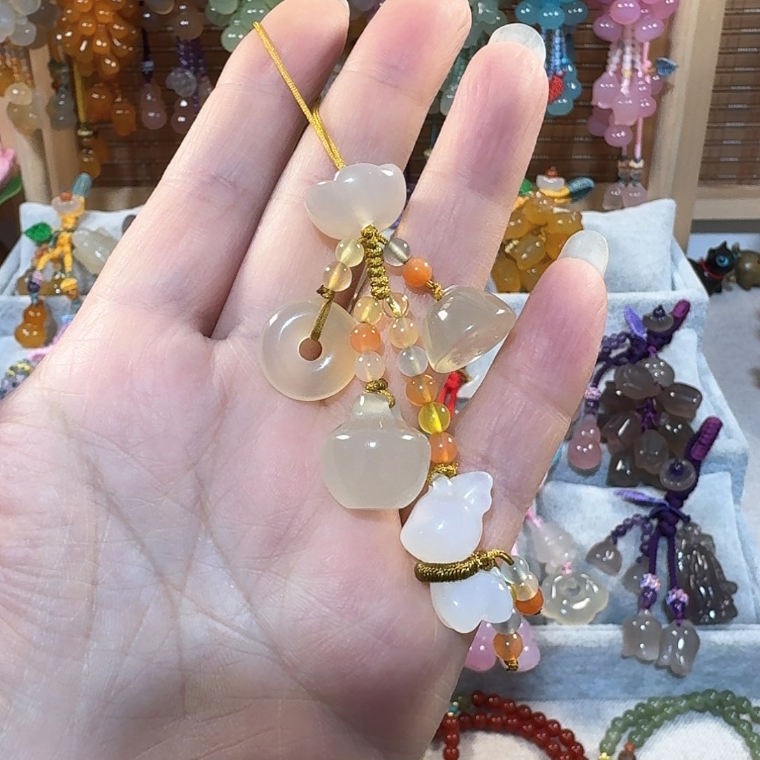 玛瑙/玉髓手机链未镶嵌