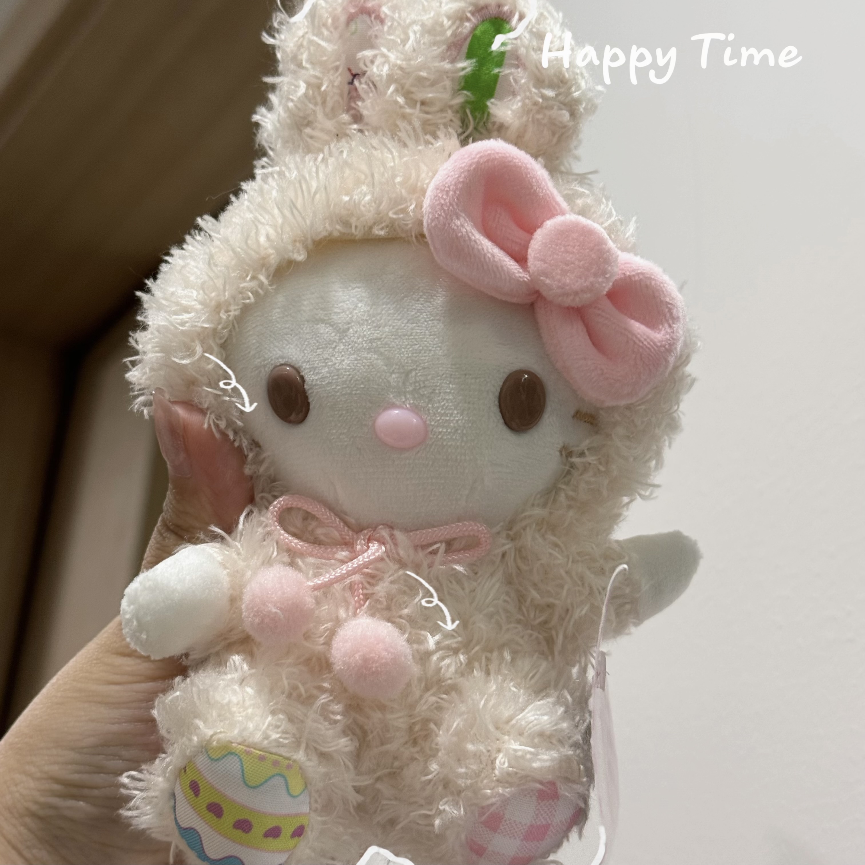 【果的Kitty】复活节可爱美乐蒂kitty毛绒公仔包包挂件