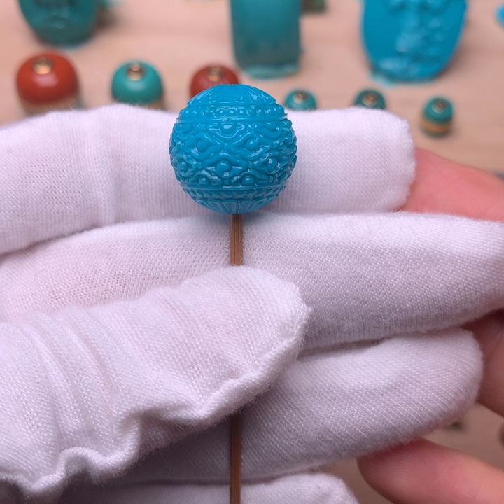 绿松石云纹15.6未镶嵌