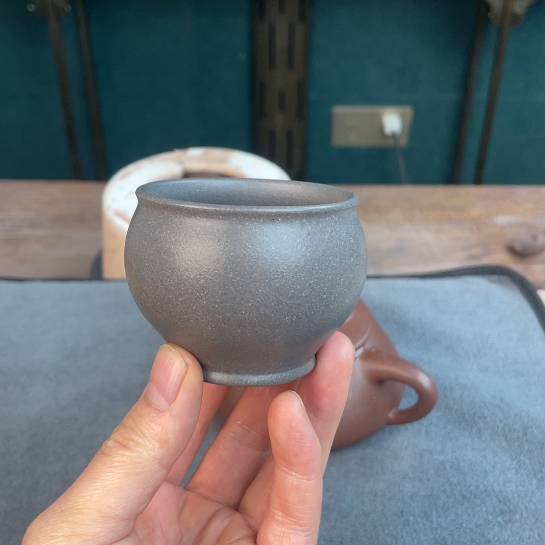 紫泥茶杯宜兴紫砂工艺