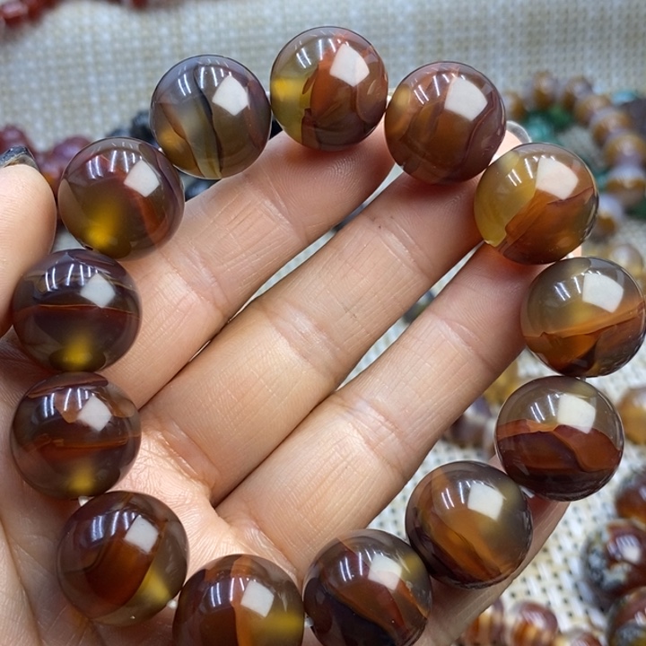 玛瑙/玉髓手链未镶嵌幸***1