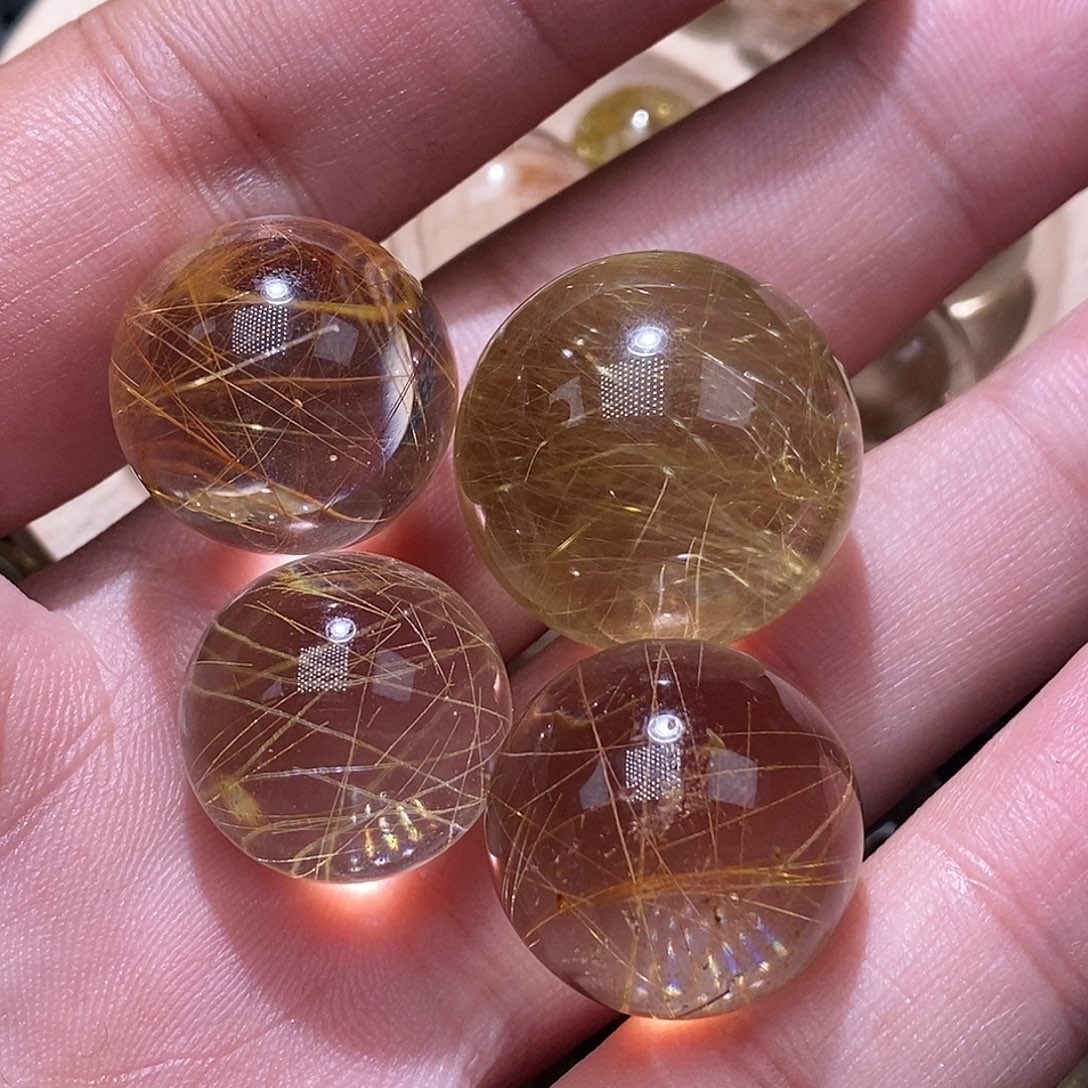 用***7未镶嵌发晶手链天然水晶