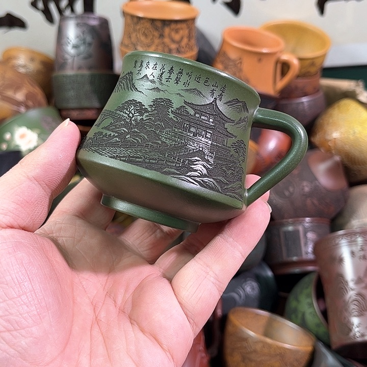 茶杯紫砂全手工紫砂主人杯