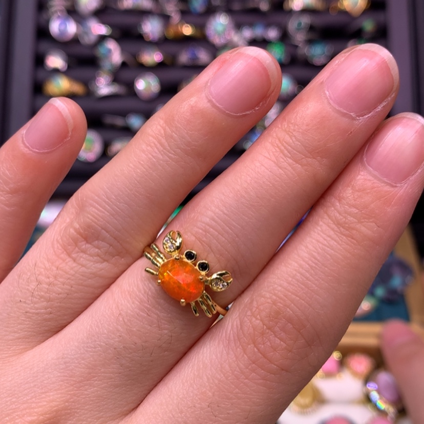 【闪购商品】欧泊戒指款式银S925镶嵌