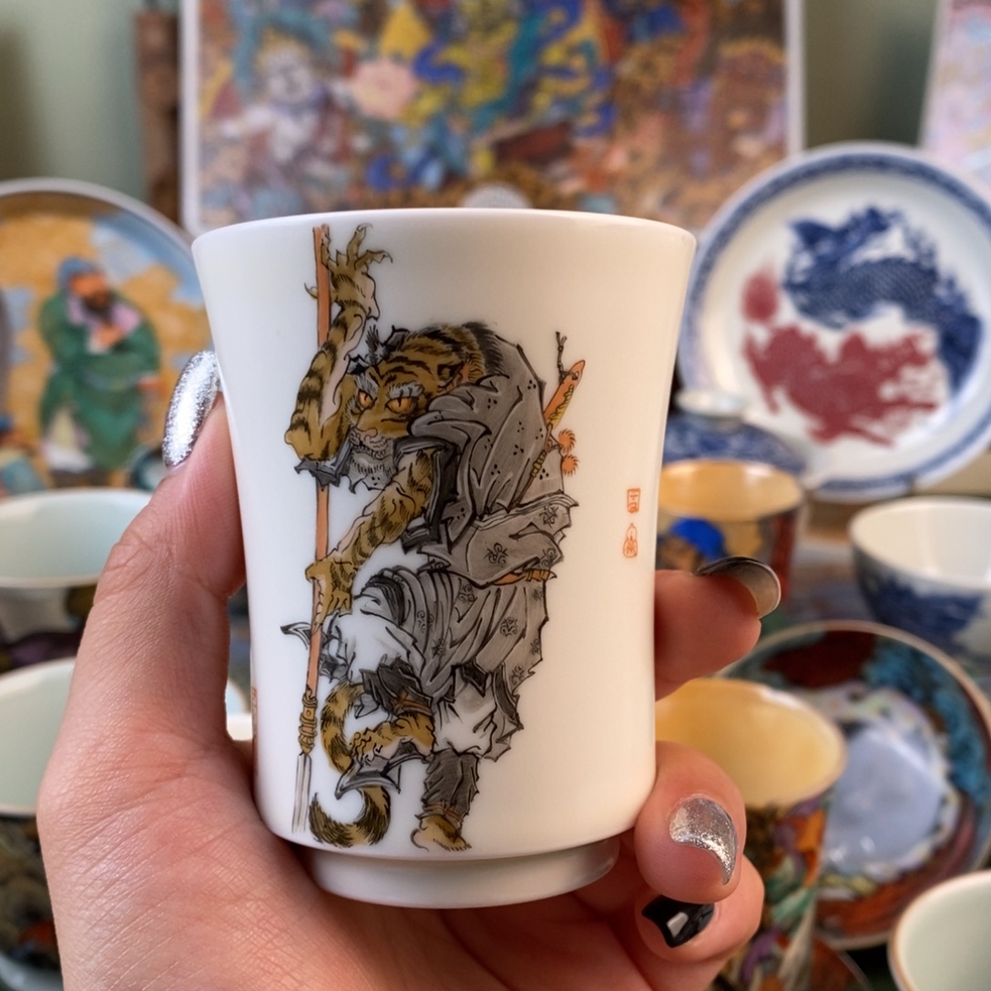 纯手工手绘陶瓷杯
