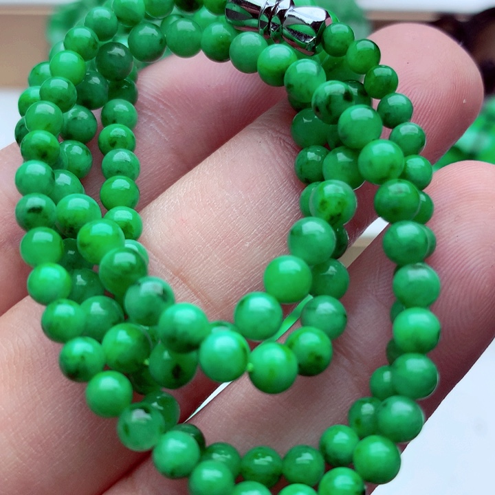 翡翠未镶嵌毛衣链