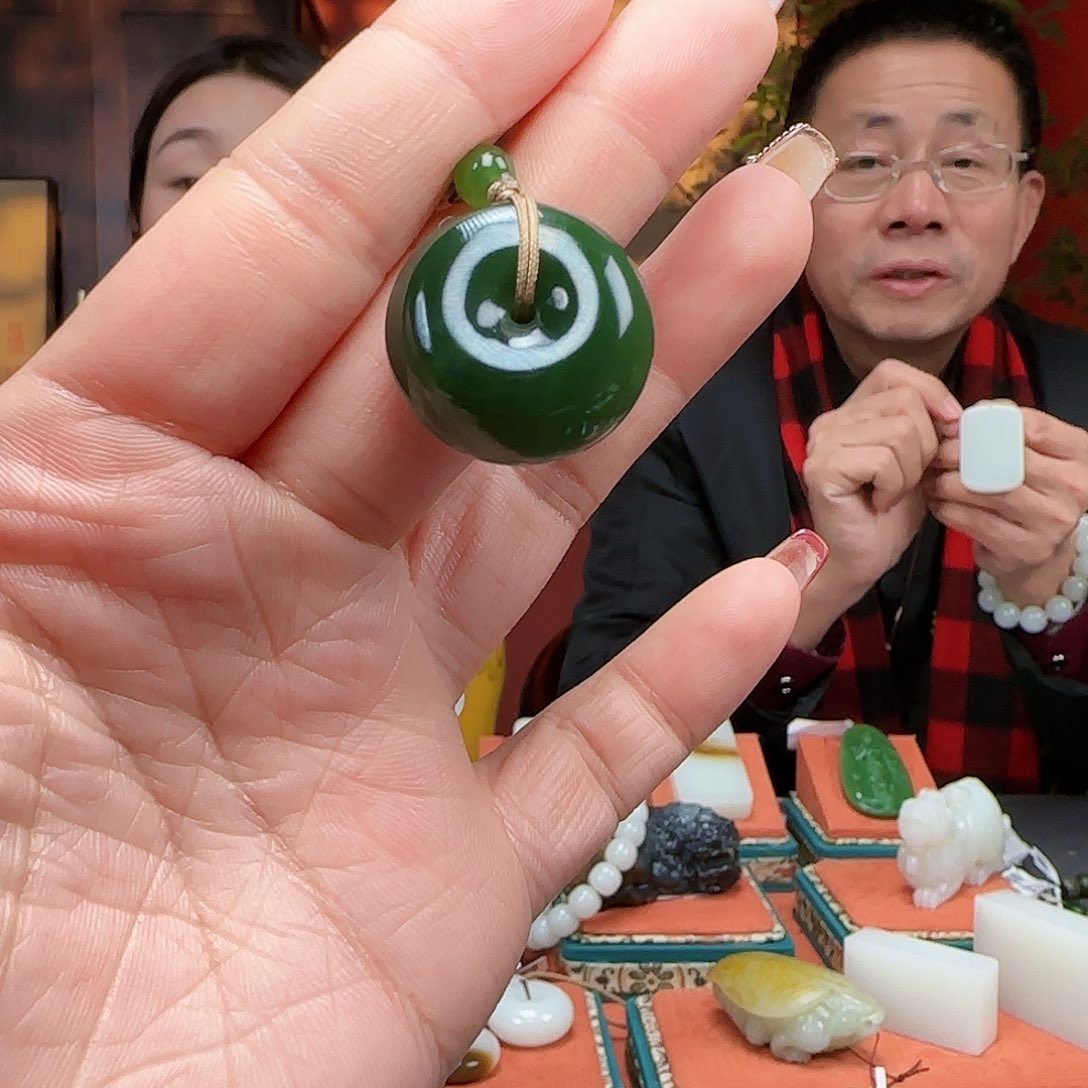 和田玉扣未镶嵌康*扣