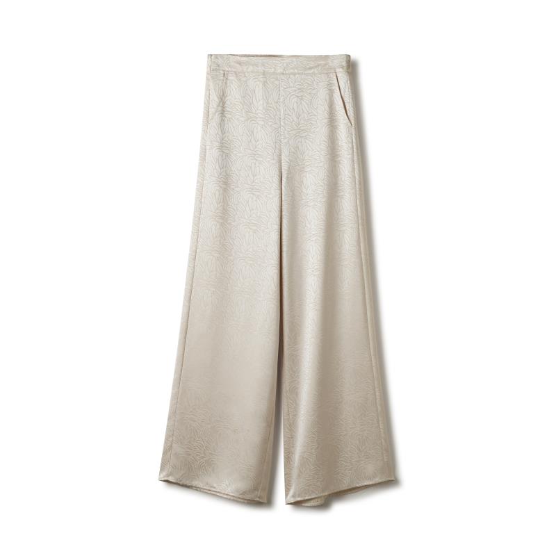 【白月光】欧非特百搭阔腿裤时尚休闲宽松显瘦高腰2025新款L24062A