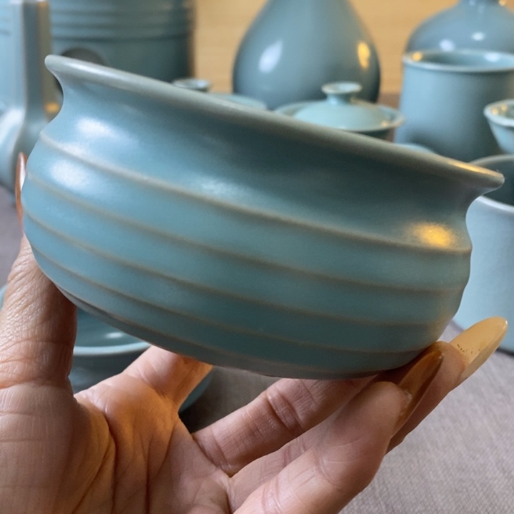 瓷片大钱袋杯一一一一一一一无纹