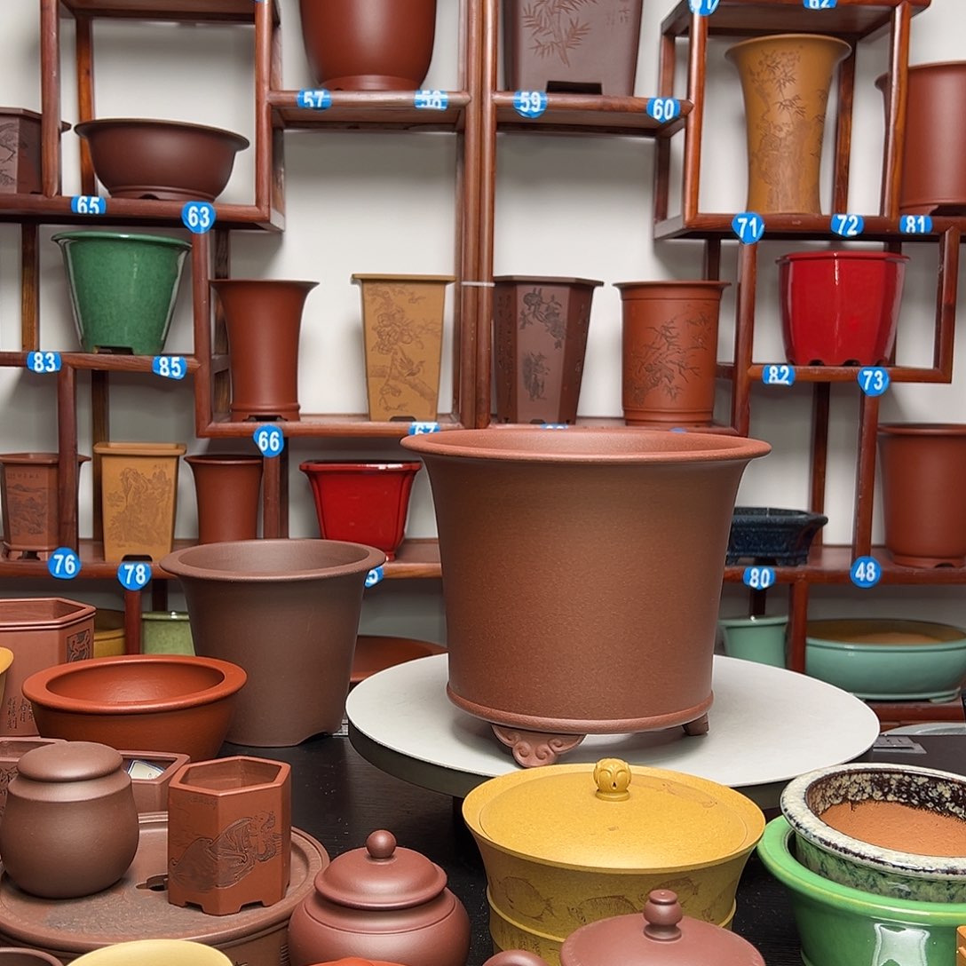 紫砂花盆1***光紫砂花盆