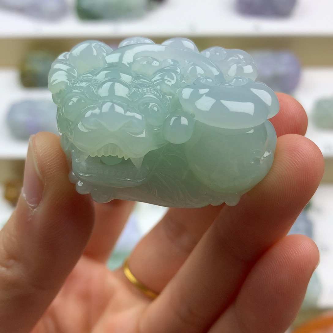 翡翠吊坠(不含链)未镶嵌天然缅甸翡翠A货貔貅