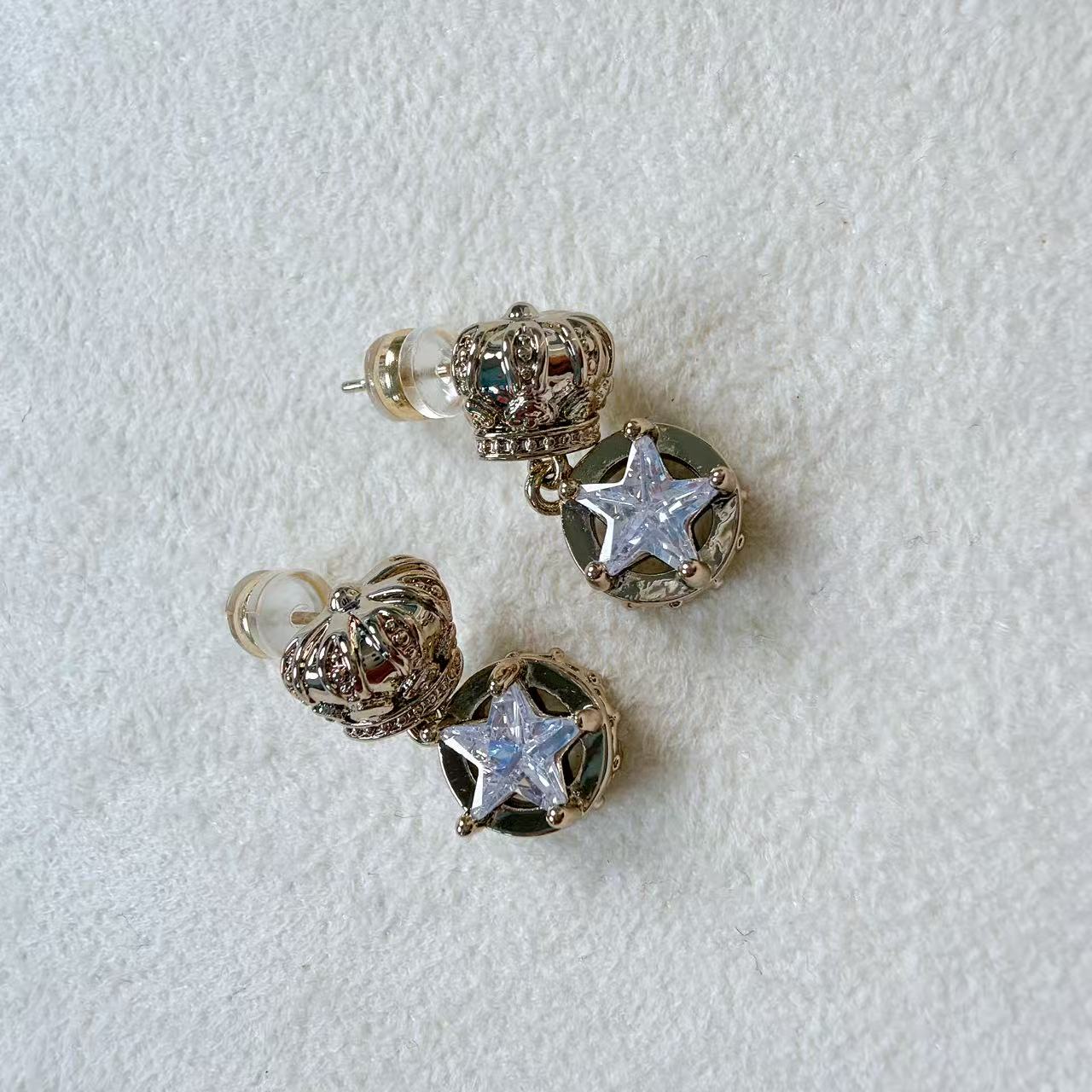 铜合金锆石耳饰 【AG•饰品】耳环AG02418