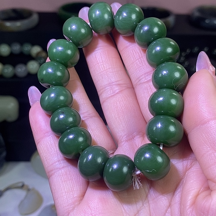 和田玉未镶嵌手链