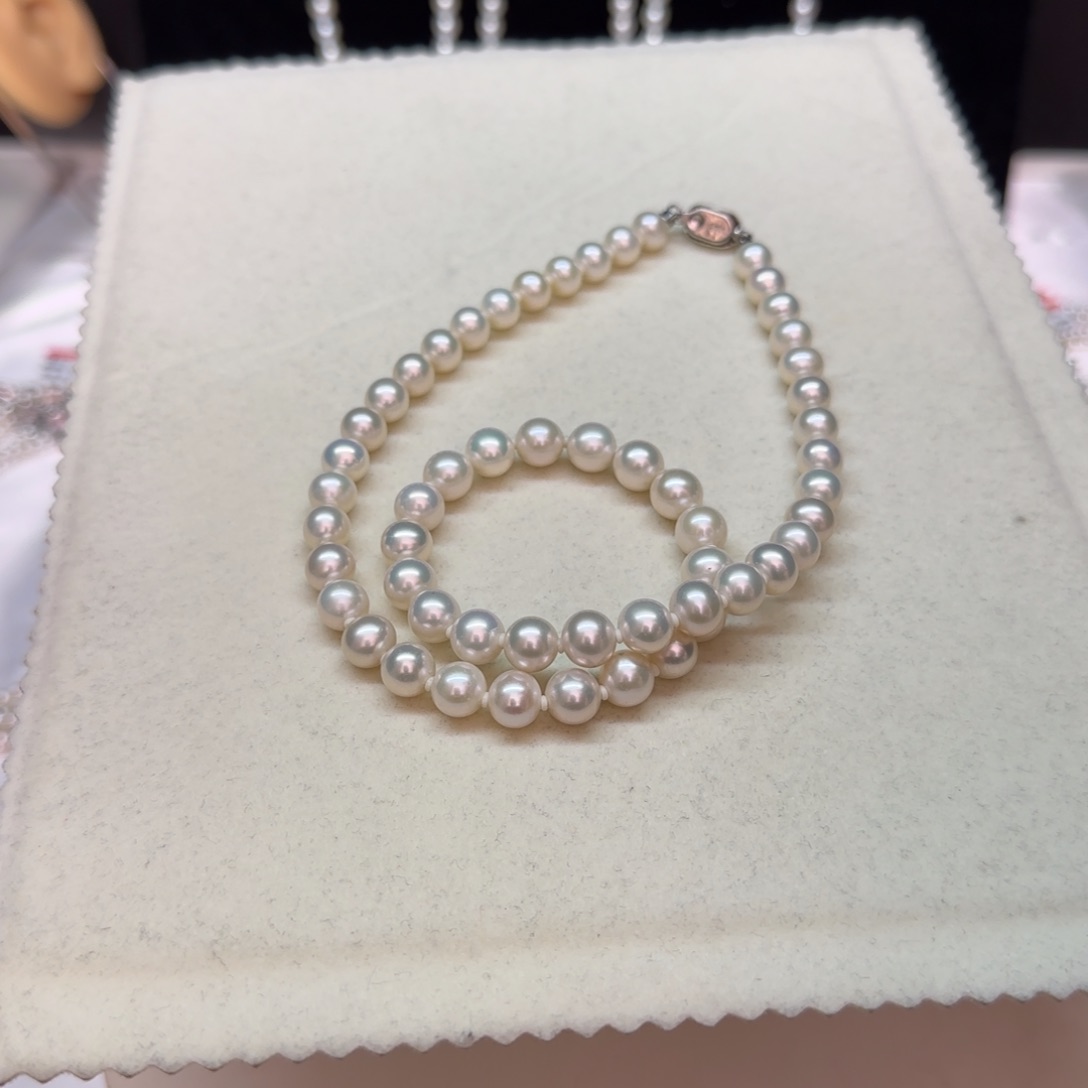 【闪购商品】淡水珍珠项链银S925镶嵌