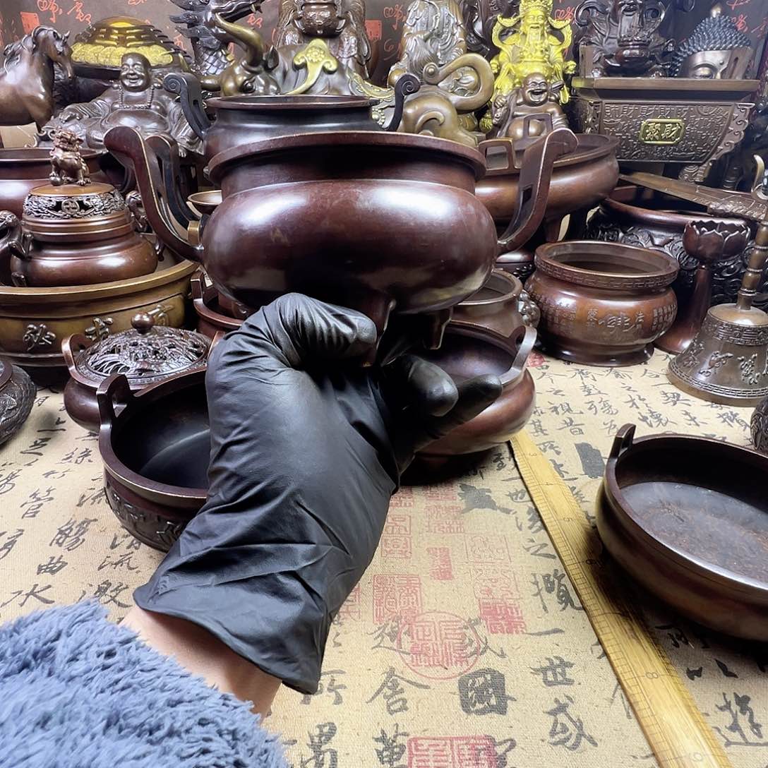 香炉 家用供香炉风水摆件 聚宝盆 家居摆件