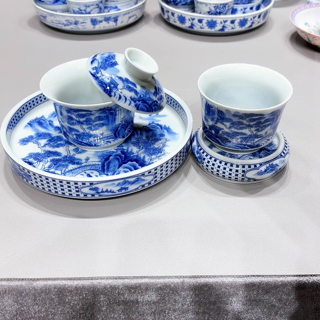 盖碗景德镇高温茶具