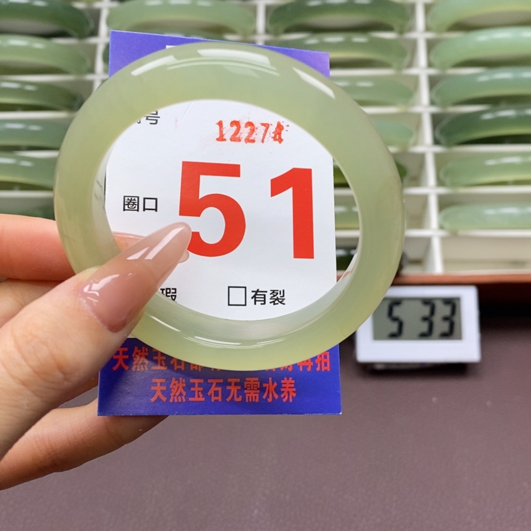 未镶嵌蛇纹石玉手镯