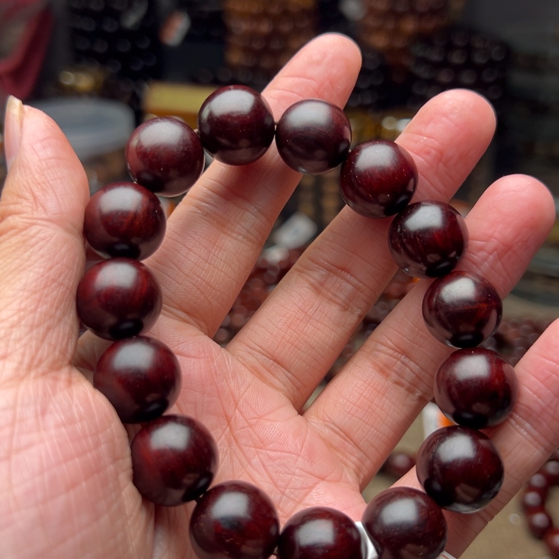 檀香紫檀（小叶紫檀）手串/手链1.5泥料包浆款特价款