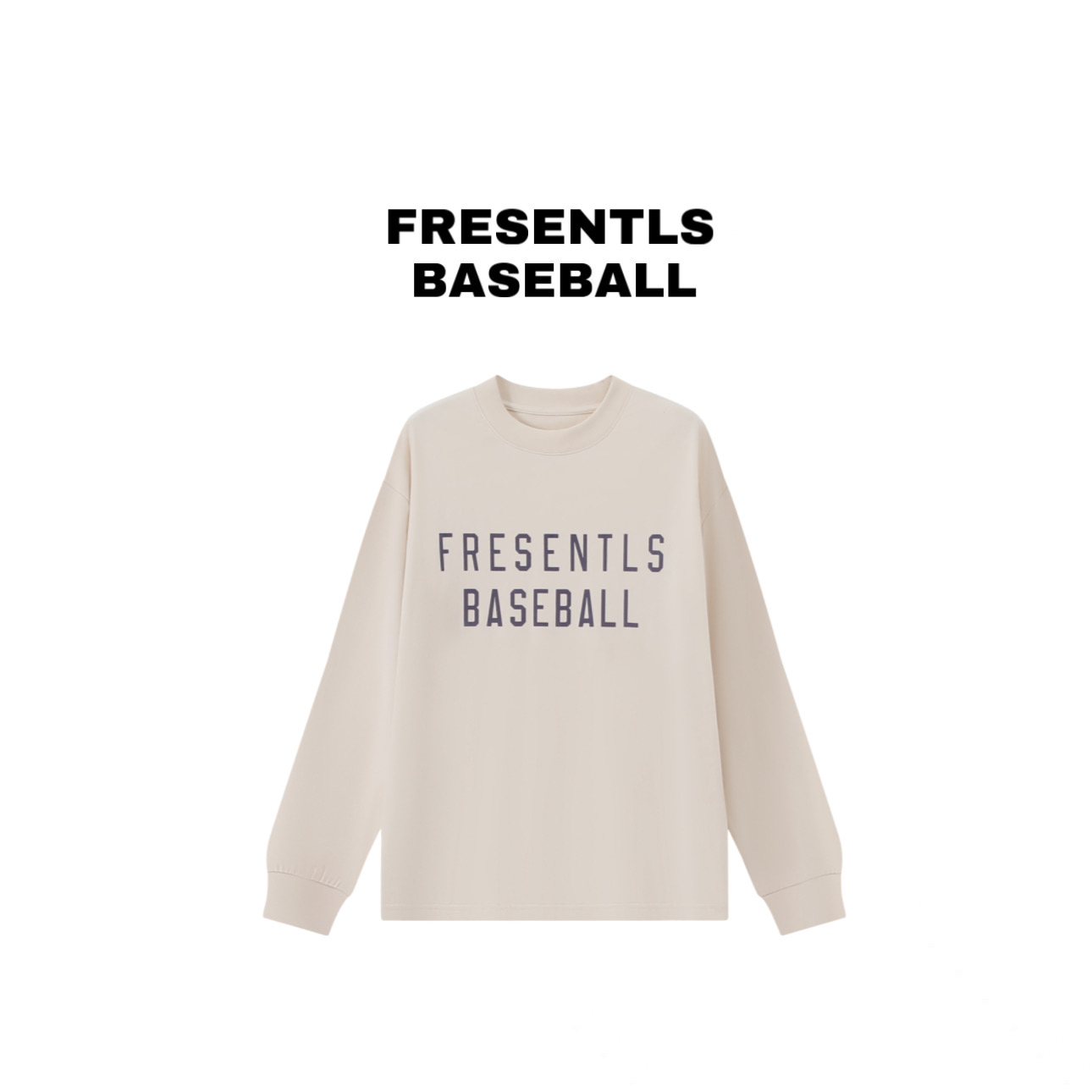 美式穿搭长袖T恤 男女同款宽松版型 美码偏大