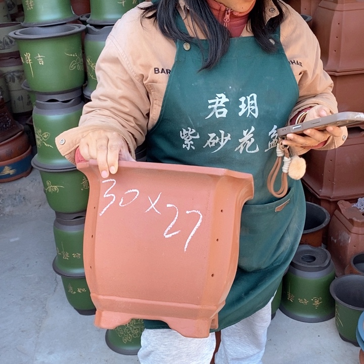 紫砂花盆紫砂花盆