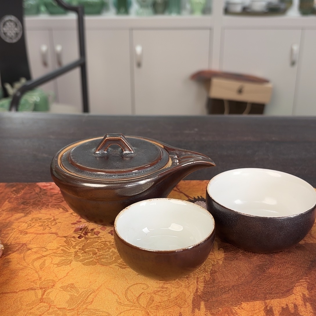 龙泉云间青瓷小米茶器