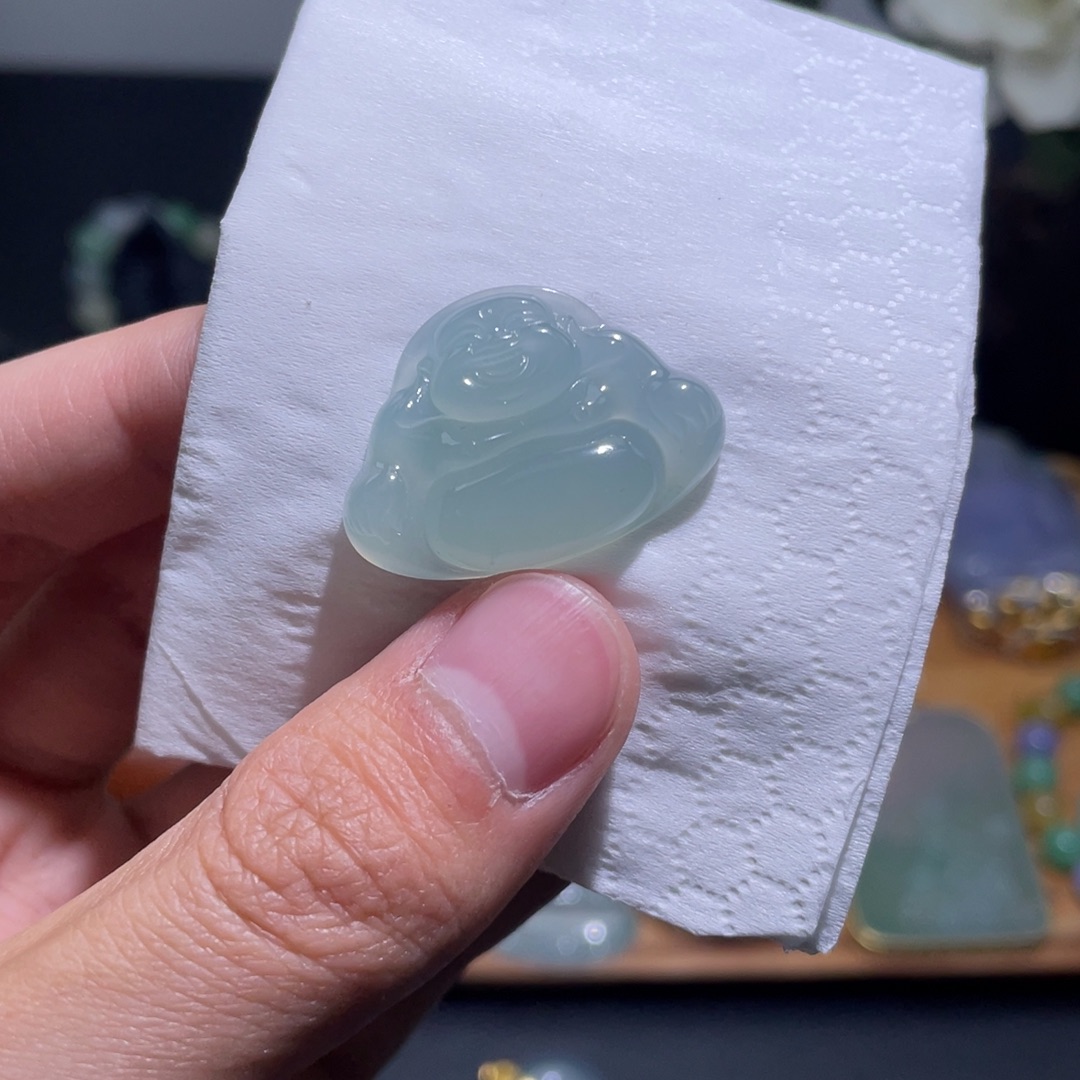 定制翡翠未镶嵌佛公视频里的货