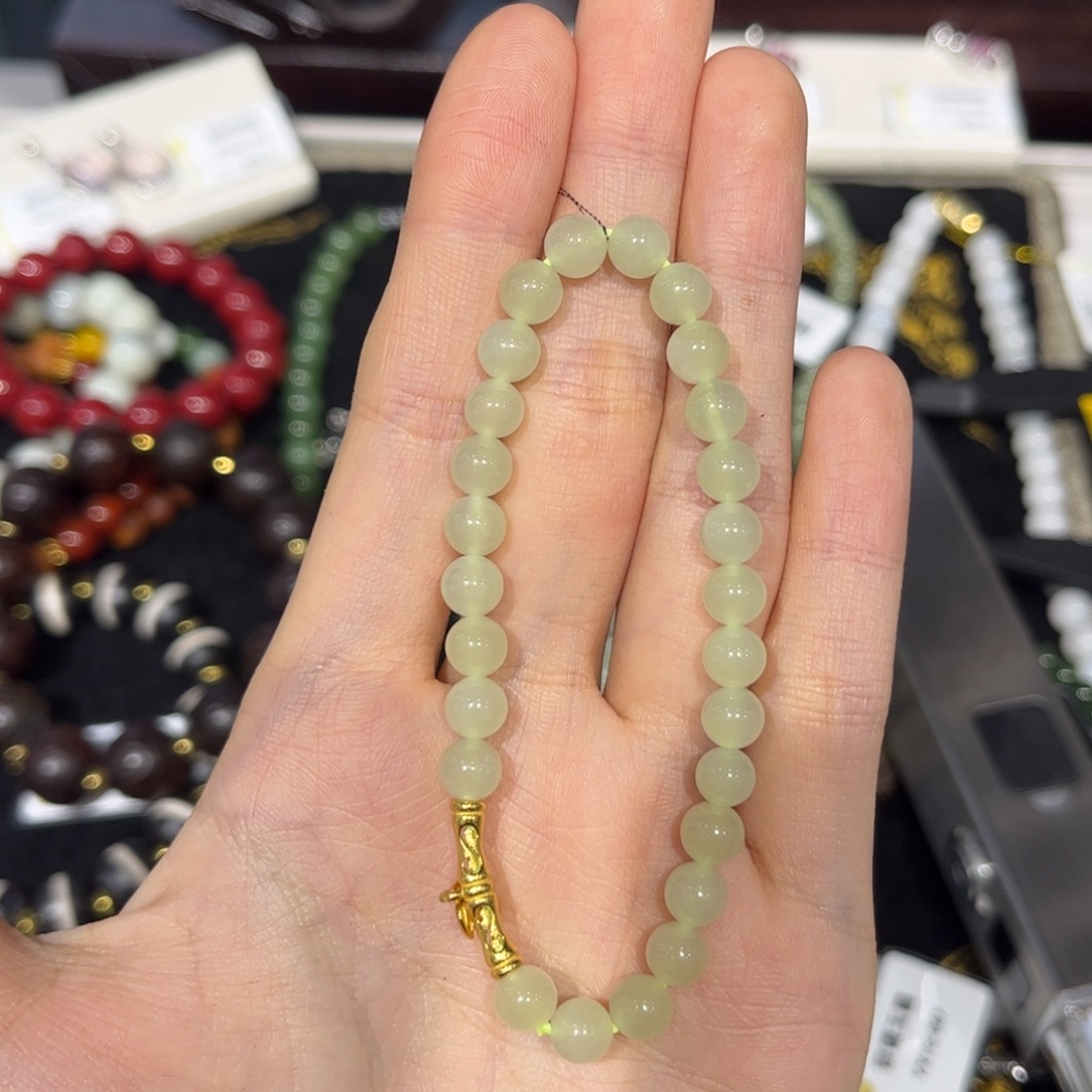 和田玉未镶嵌手链