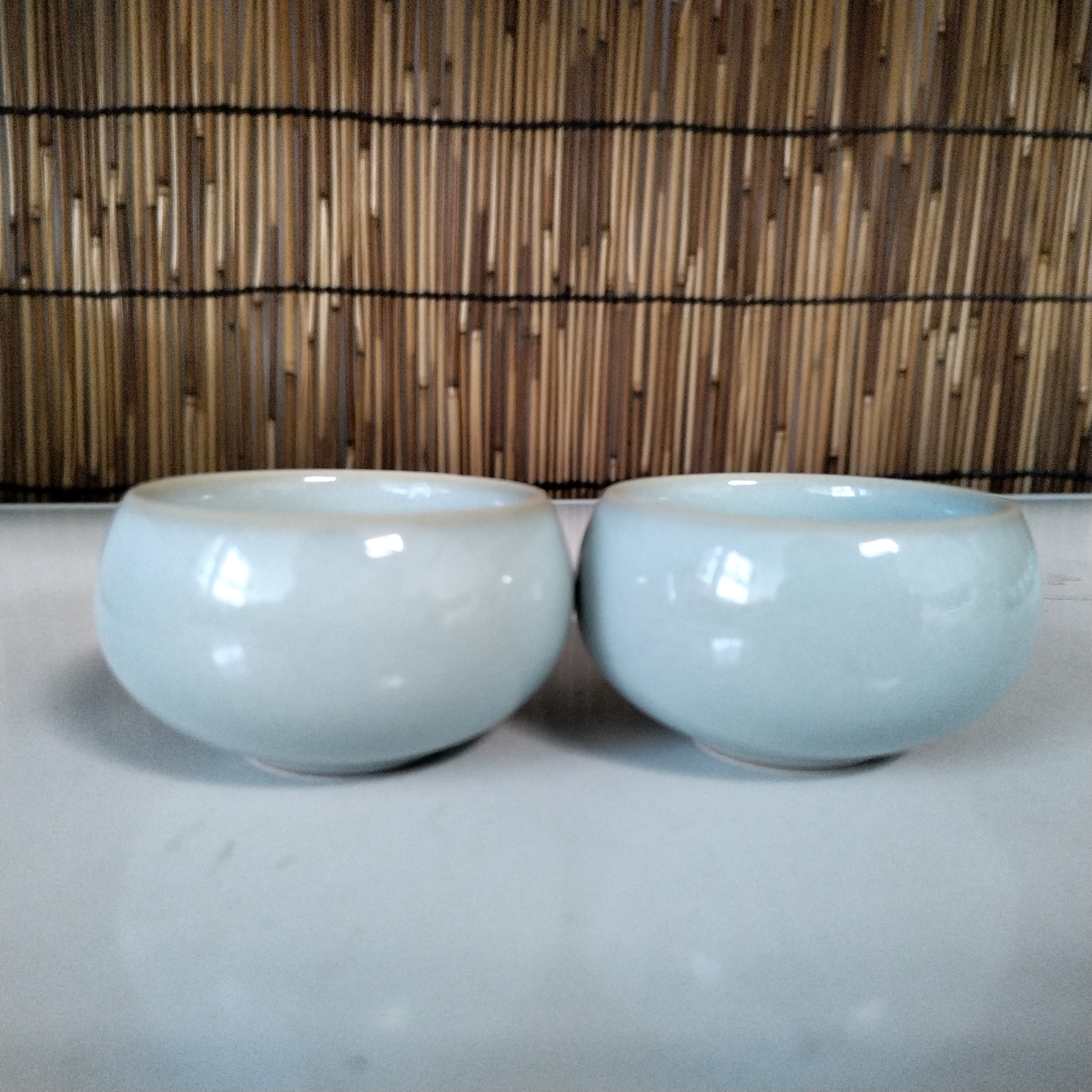 微多力•瓷空间 天青禅定杯一对